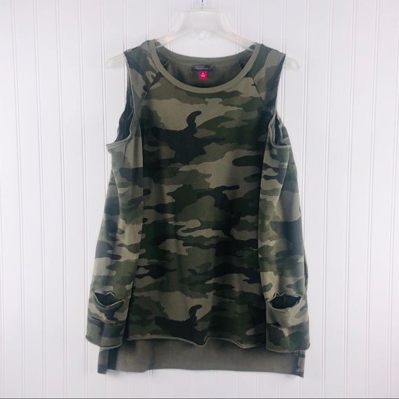 VINCE CAMUTO Cold Shoulders Camosweatshirt. Item# 0051 - Picture 5 of 7